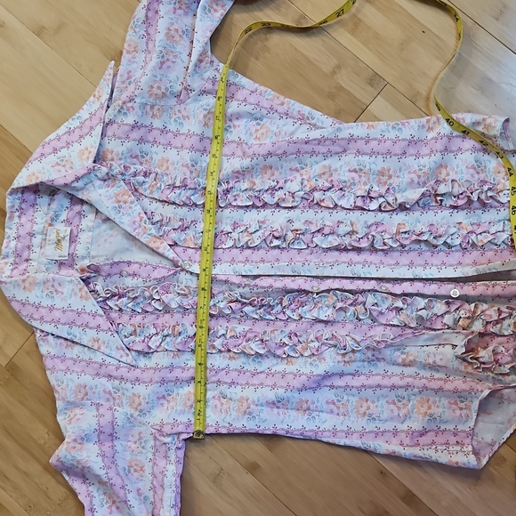 Vintage Floral Wedding Rare  Blouse - Picture 2 of 8